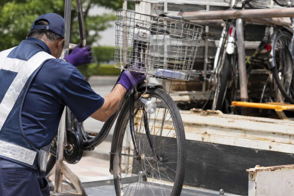亀有公園の自転車撤去が始まります。